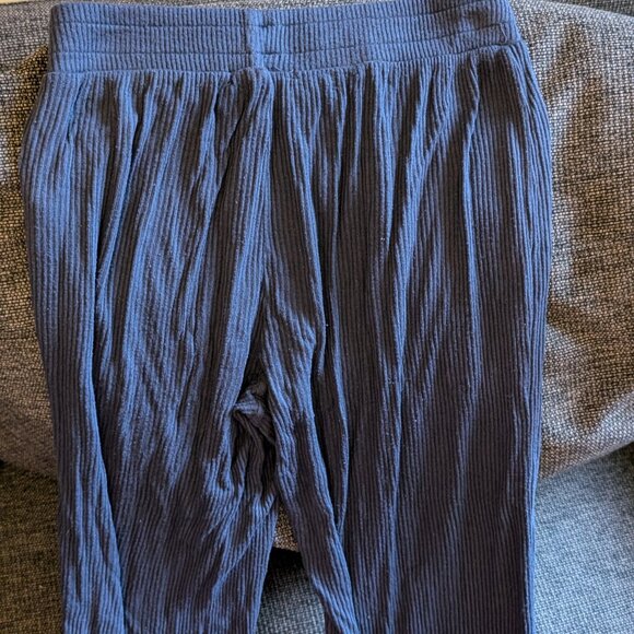 Navy Z Supply Matching Lounge Wear Set — Ribbed Pants (XS) + Bra (S) - Picture 6 of 6